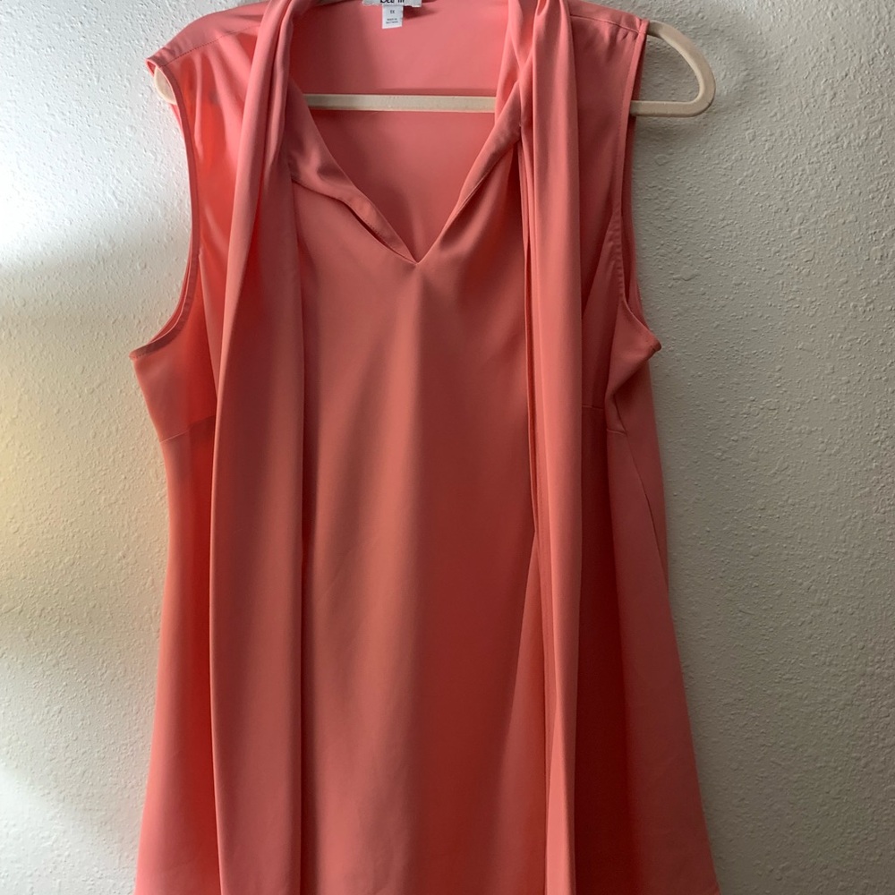Bar III Sleeveless Coral Blouse